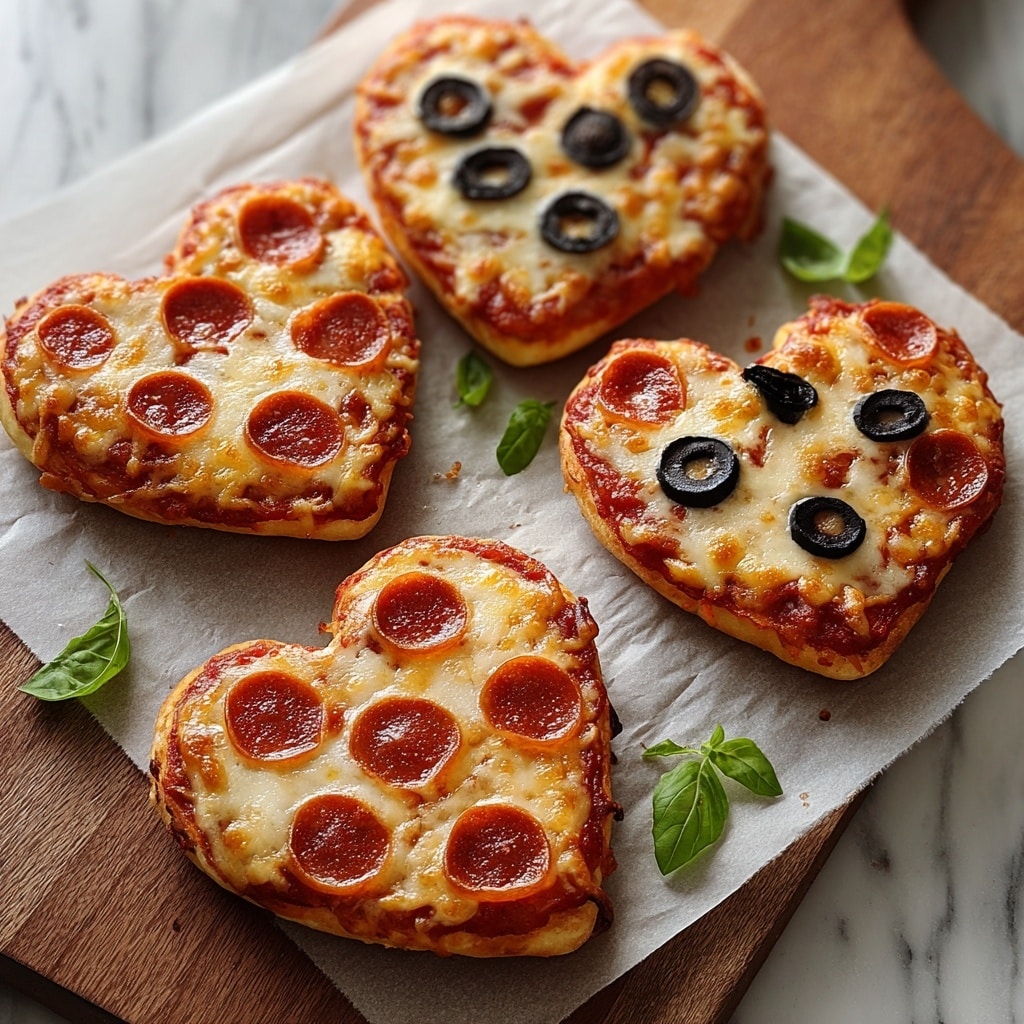 Heart Shaped Mini Pizzas Recipe