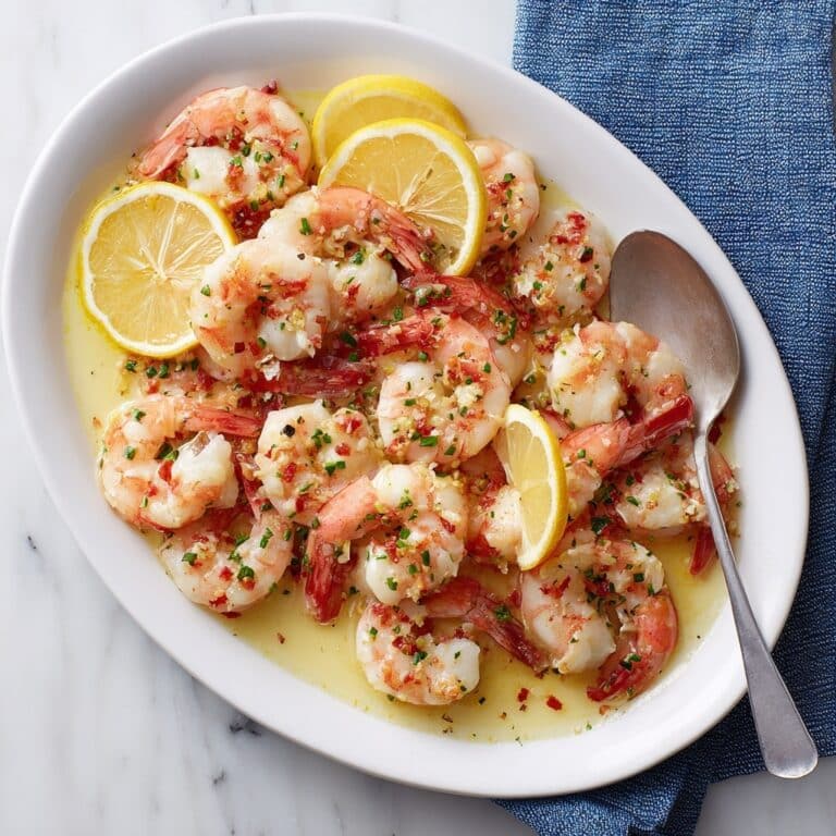 Baked Shrimp with Garlic Lemon Butter Sauce Recipe
