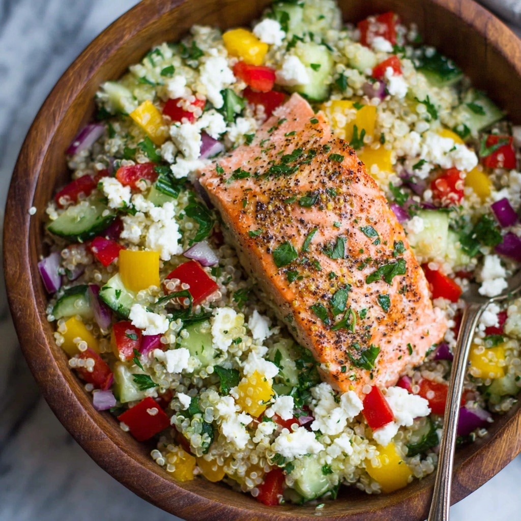 Greek Salmon Quinoa Salad Recipe