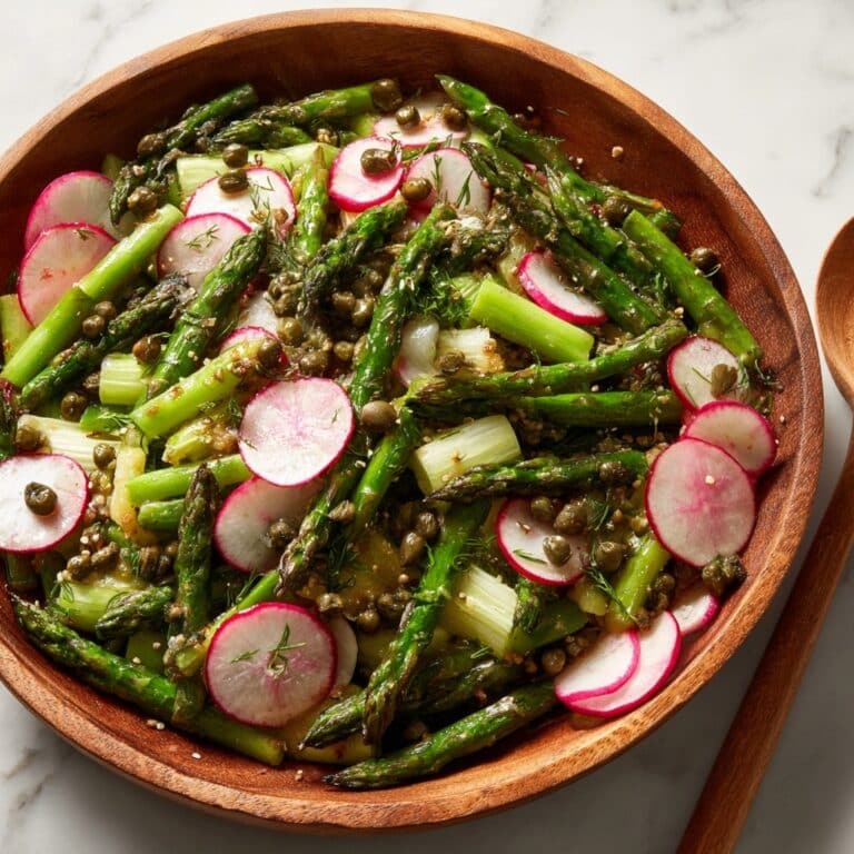 Asparagus and Radish Salad with Caper Vinaigrette Recipe
