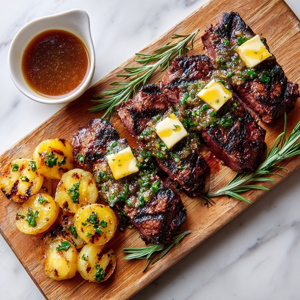 Grilled Tenderloin with Garlic Herb Butter Recipe - Recipe Image