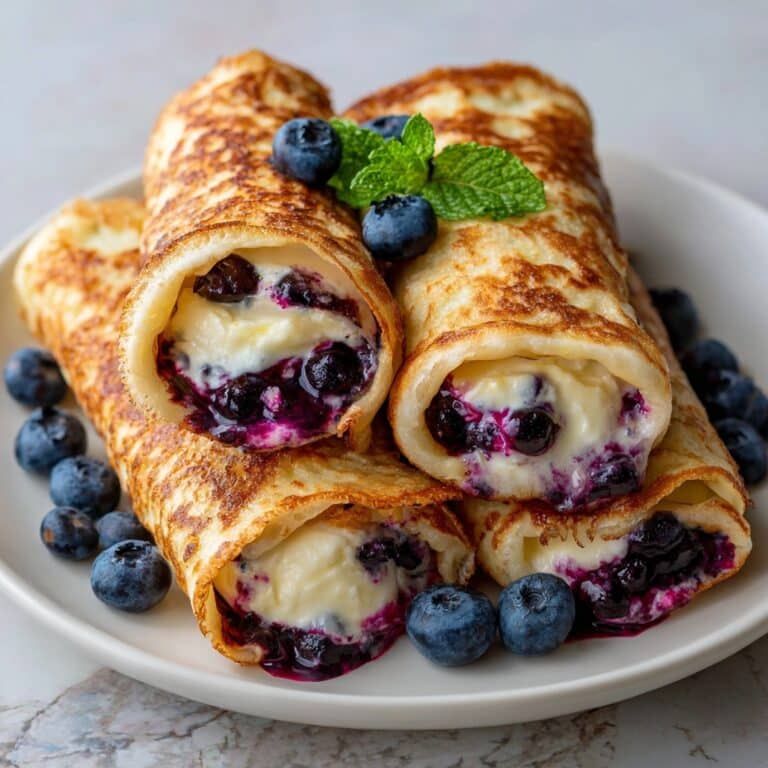 Blueberry Cream Cheese Egg Rolls: A Sweet and Crispy Dessert Twist Recipe
