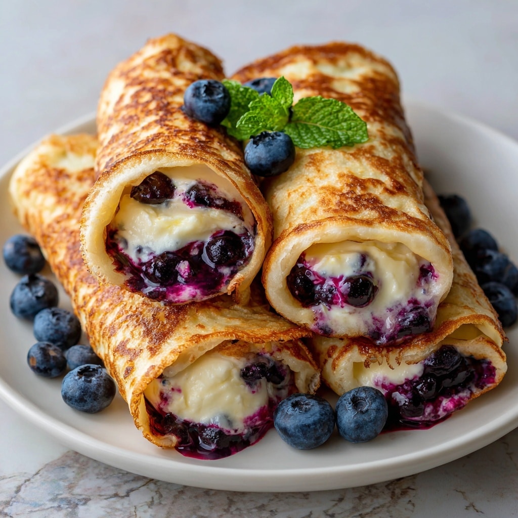 Blueberry Cream Cheese Egg Rolls: A Sweet and Crispy Dessert Twist Recipe