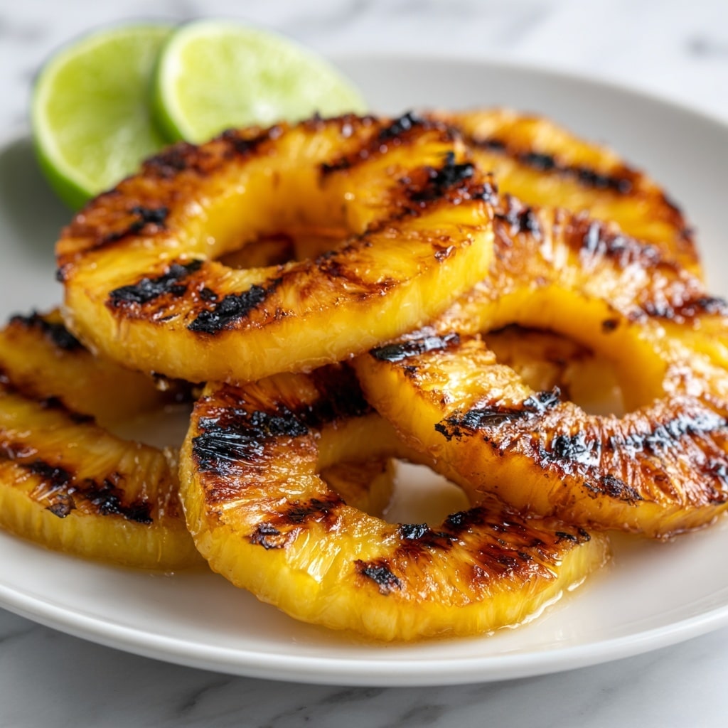Grilled Pineapple with Brown Sugar Glaze and Lime Recipe - Recipe Image