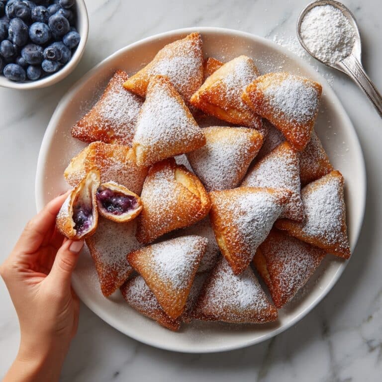 Air Fryer Blueberry Cheesecake Wontons Recipe