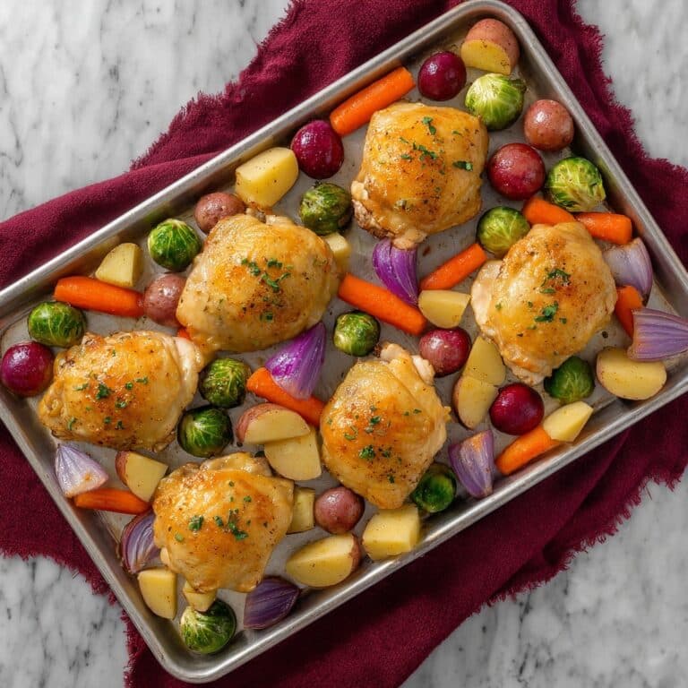 One-Pan Herb Roasted Vegetables & Chicken Recipe