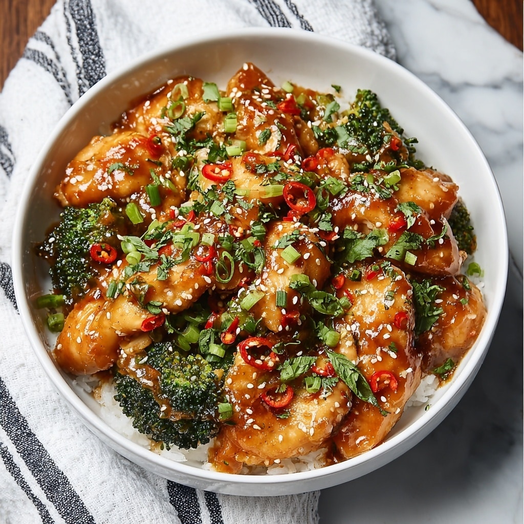 Garlic Chicken with Broccoli Recipe