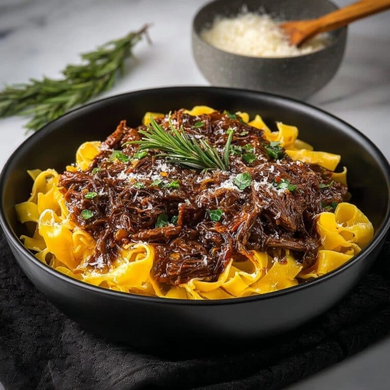 Short Rib Ragu with Pasta and Parmesan Recipe
