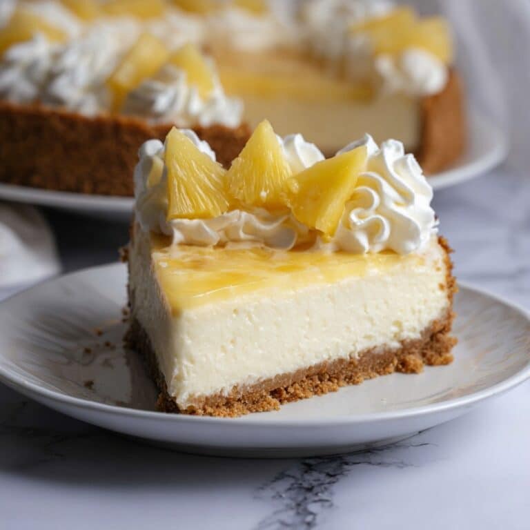 Pineapple Right Side Up Cheesecake Recipe
