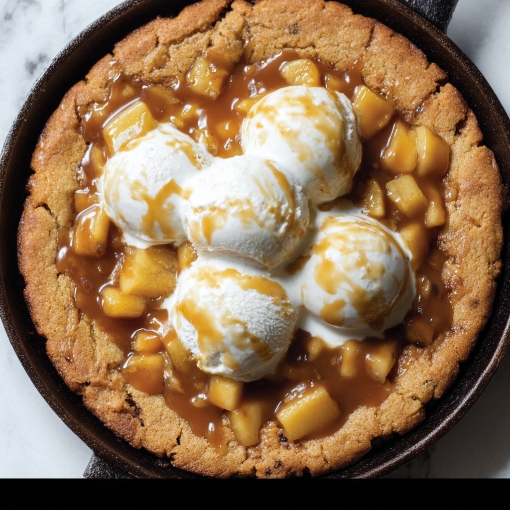 Caramel Apple Skillet Cookie Recipe - Recipe Image