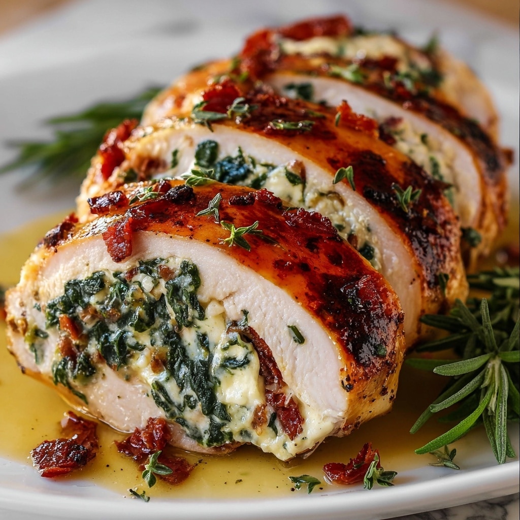 Stuffed Chicken Breast with Spinach and Cheese Recipe