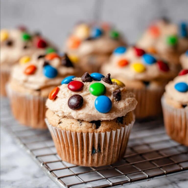 Monster Cookie Dough Cupcakes Recipe
