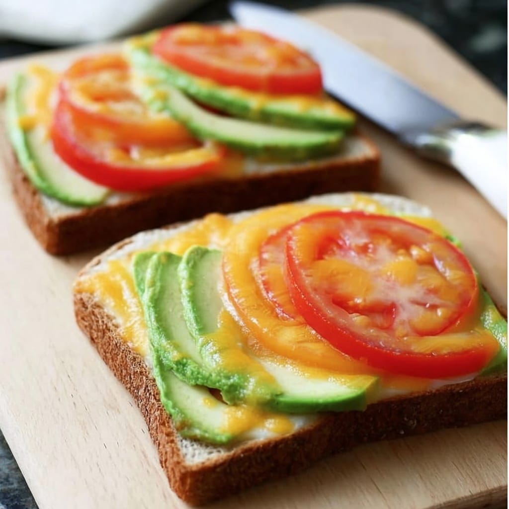 Tomato Avocado Melt Recipe - Recipe Image