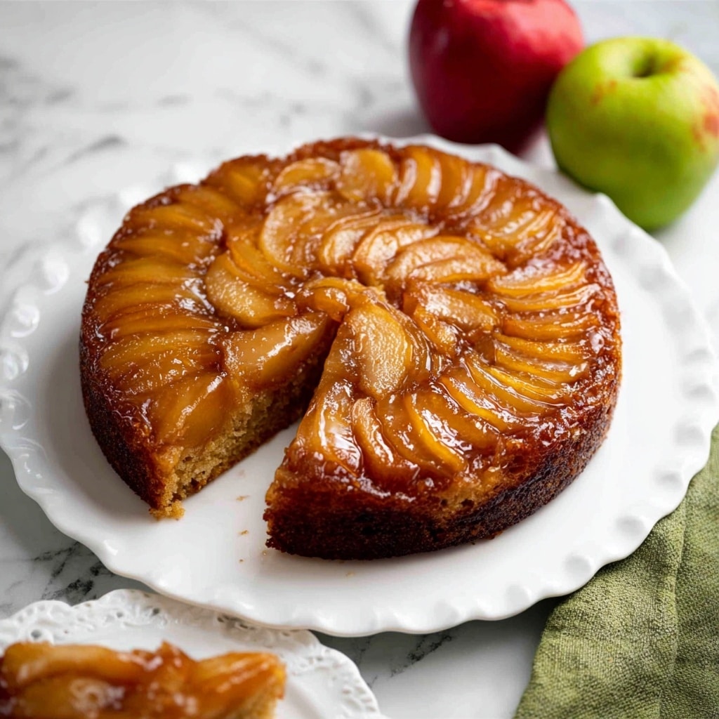 Caramel Apple Upside Down Cake Recipe - Recipe Image