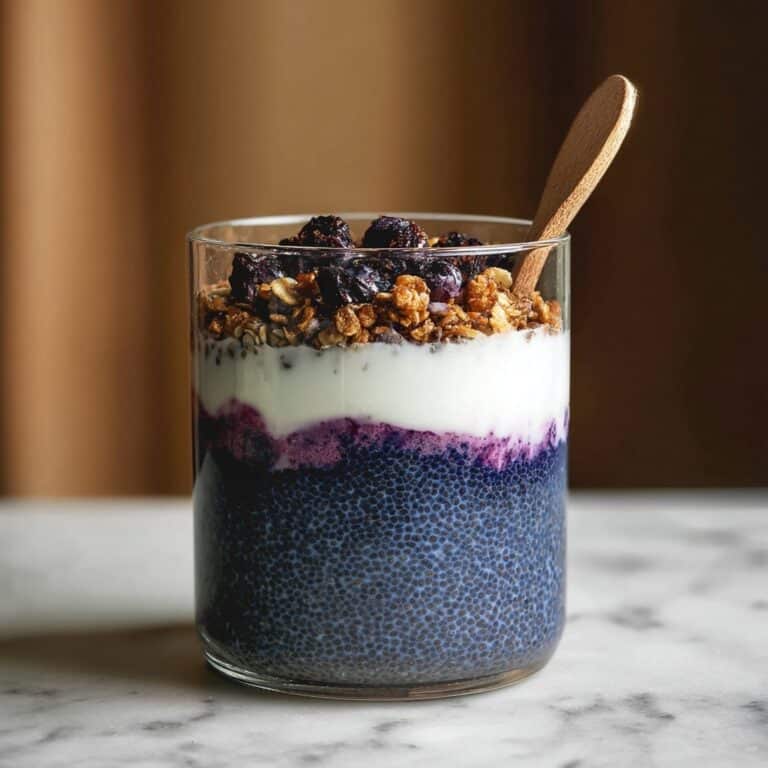Butterfly Pea Chia Pudding Parfait Recipe