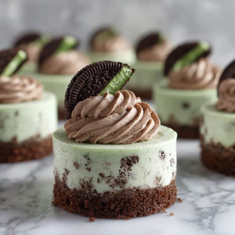 Mini Mint Cheesecakes Recipe