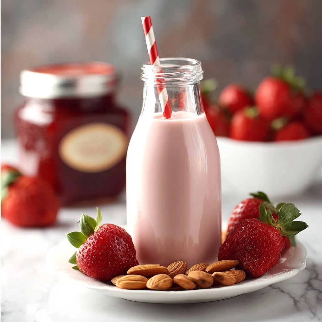 Strawberry Almond Milk Recipe