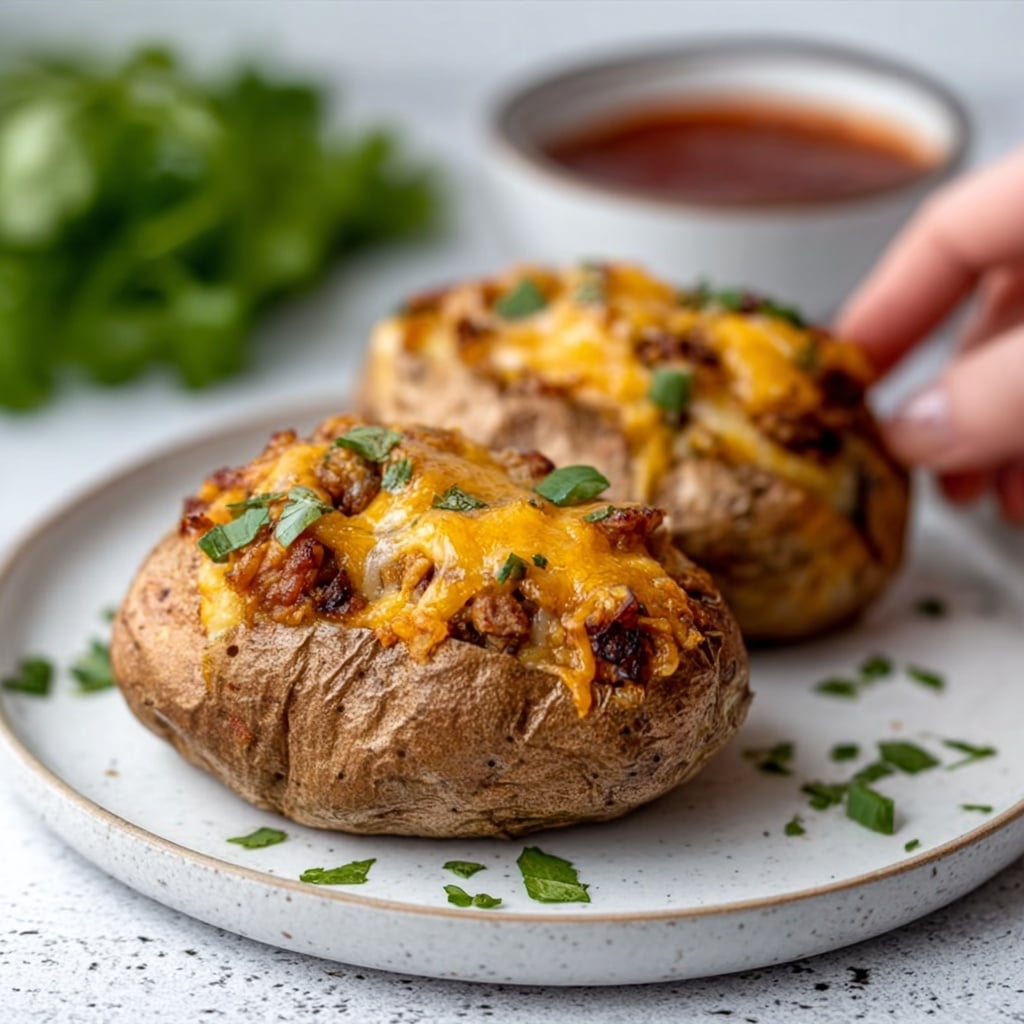 Stuffed Sweet Potatoes with Black Beans, Corn, and Melty Cheese Recipe