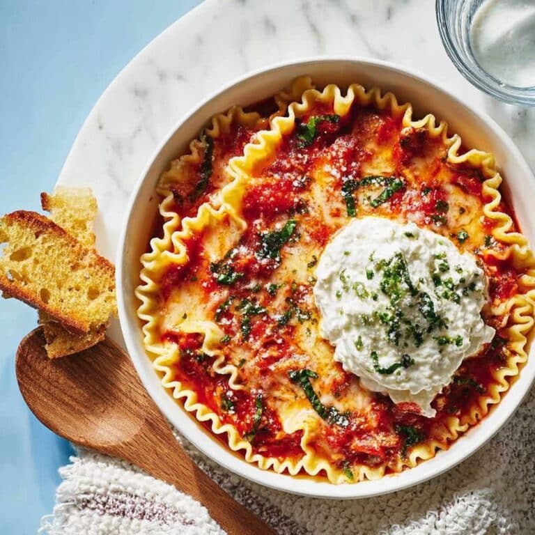 Cheesy Garlic Bread Lasagna Soup Recipe