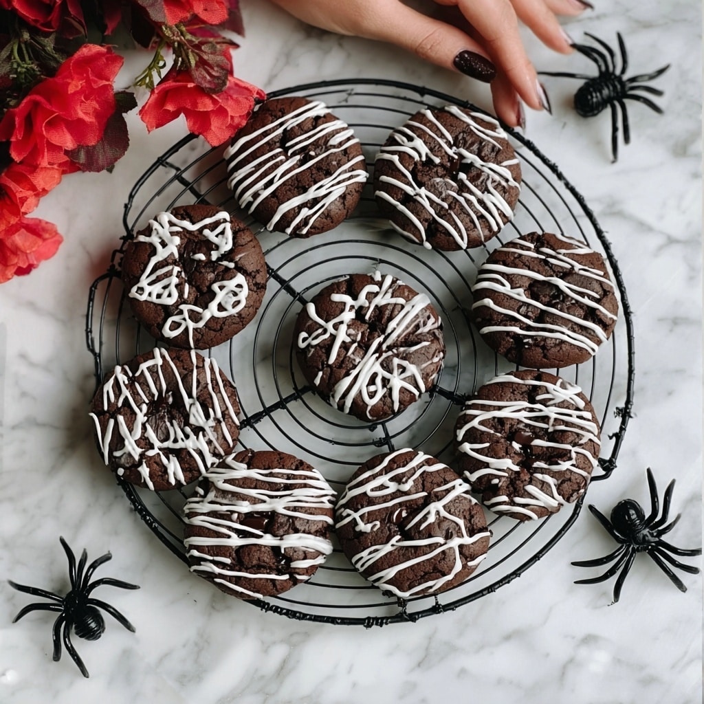 Spiderweb Halloween Cookies Recipe - Recipe Image