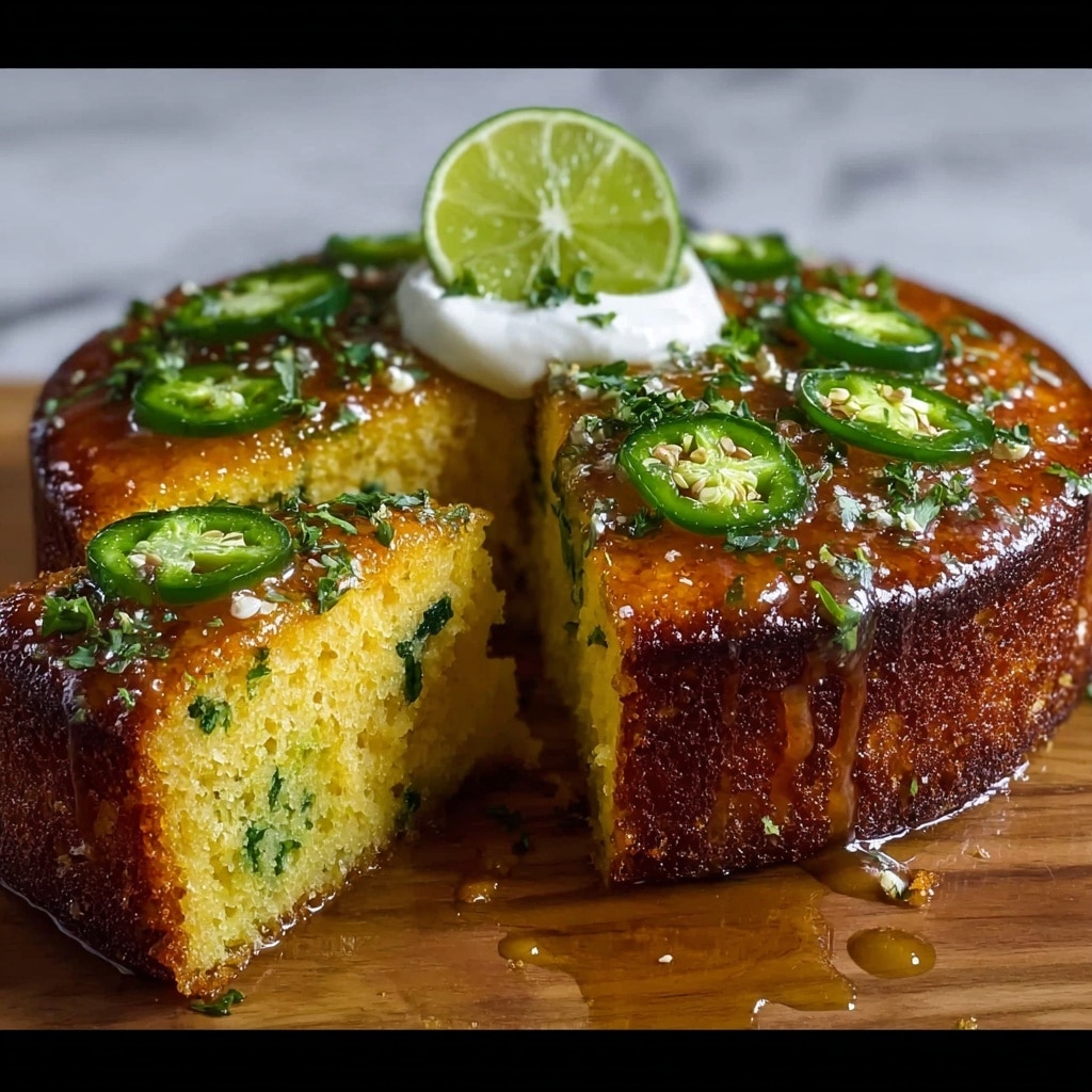 Jalapeño Cornbread with Tangy Lime Honey Glaze Recipe - Recipe Image