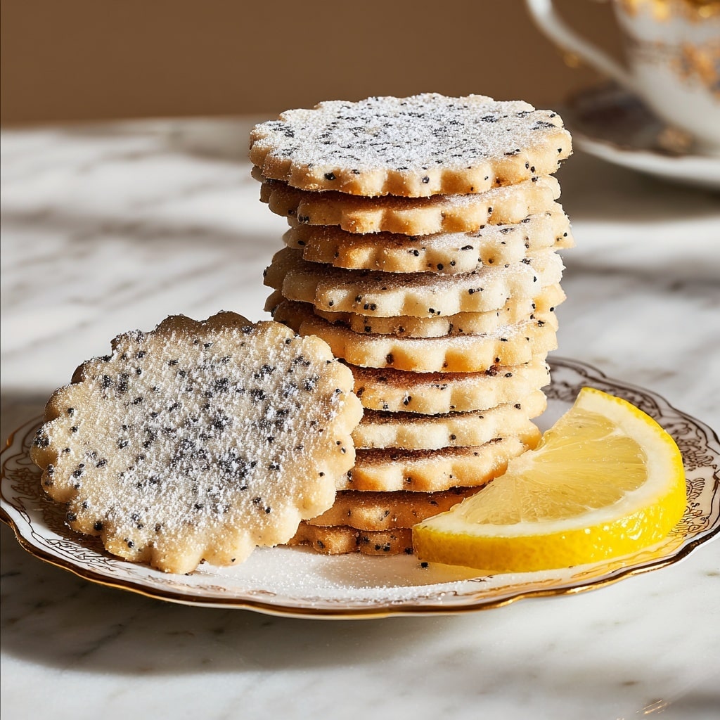 Lemon Poppy Seed Shortbread Cookies Recipe