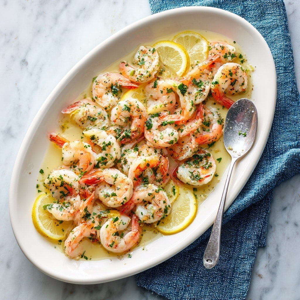 Baked Shrimp with Garlic Lemon Butter Sauce Recipe - Recipe Image
