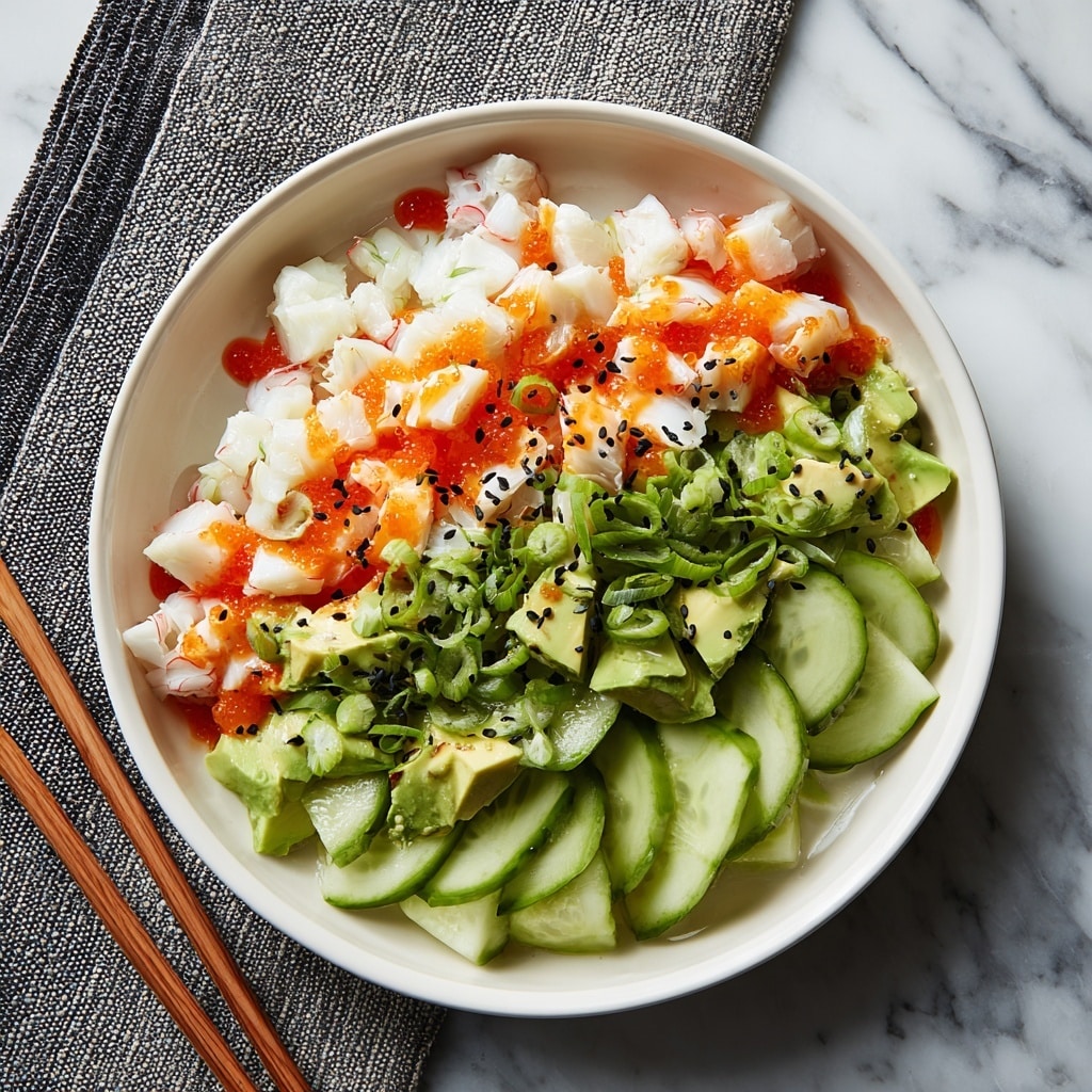 California Roll Cucumber Salad Recipe - Recipe Image
