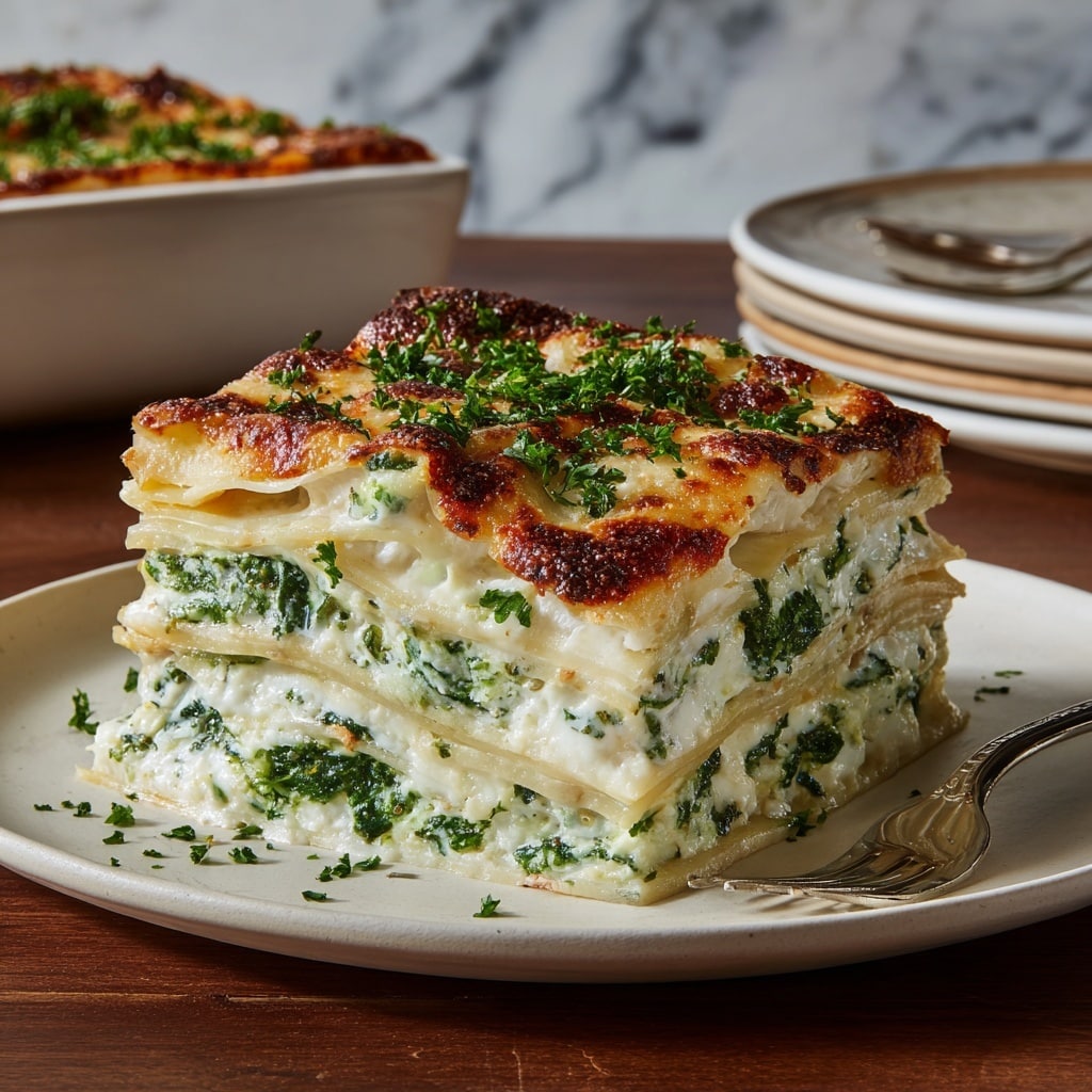 Springtime White Lasagna Recipe - Recipe Image