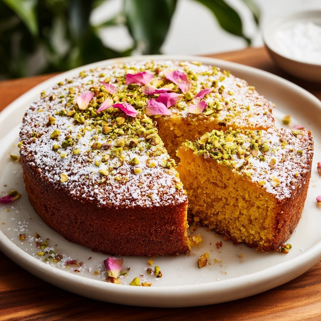 Rosewater Pistachio Cake Recipe - Recipe Image