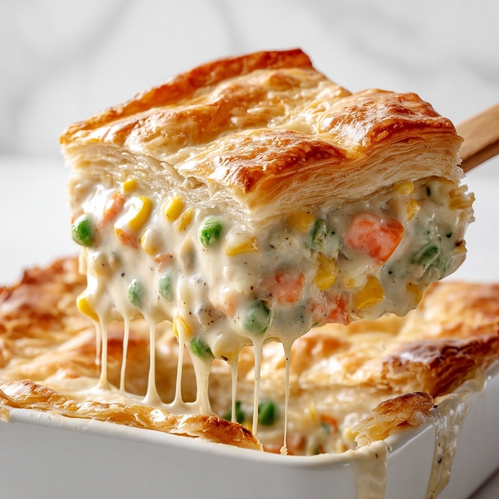 Biscuit Topped Cheesy Chicken Pot Pie Recipe - Recipe Image