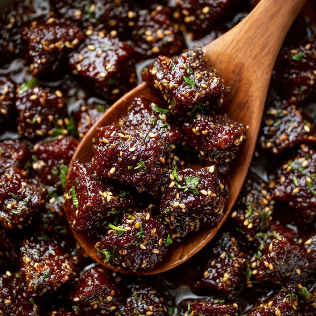 Tender Slow Cooker Honey Garlic Steak Bites Recipe