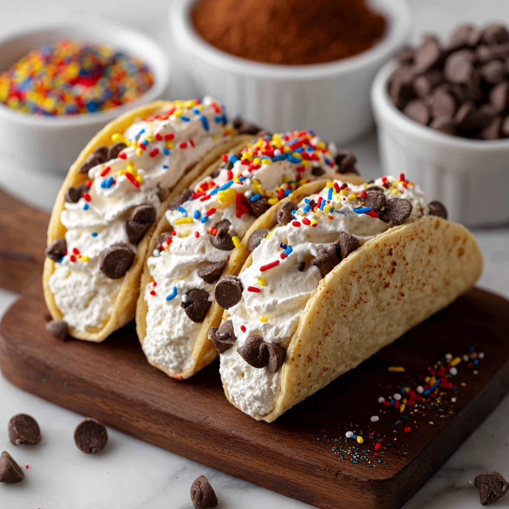 Cheesecake Cookie Dough Tacos Recipe - Recipe Image