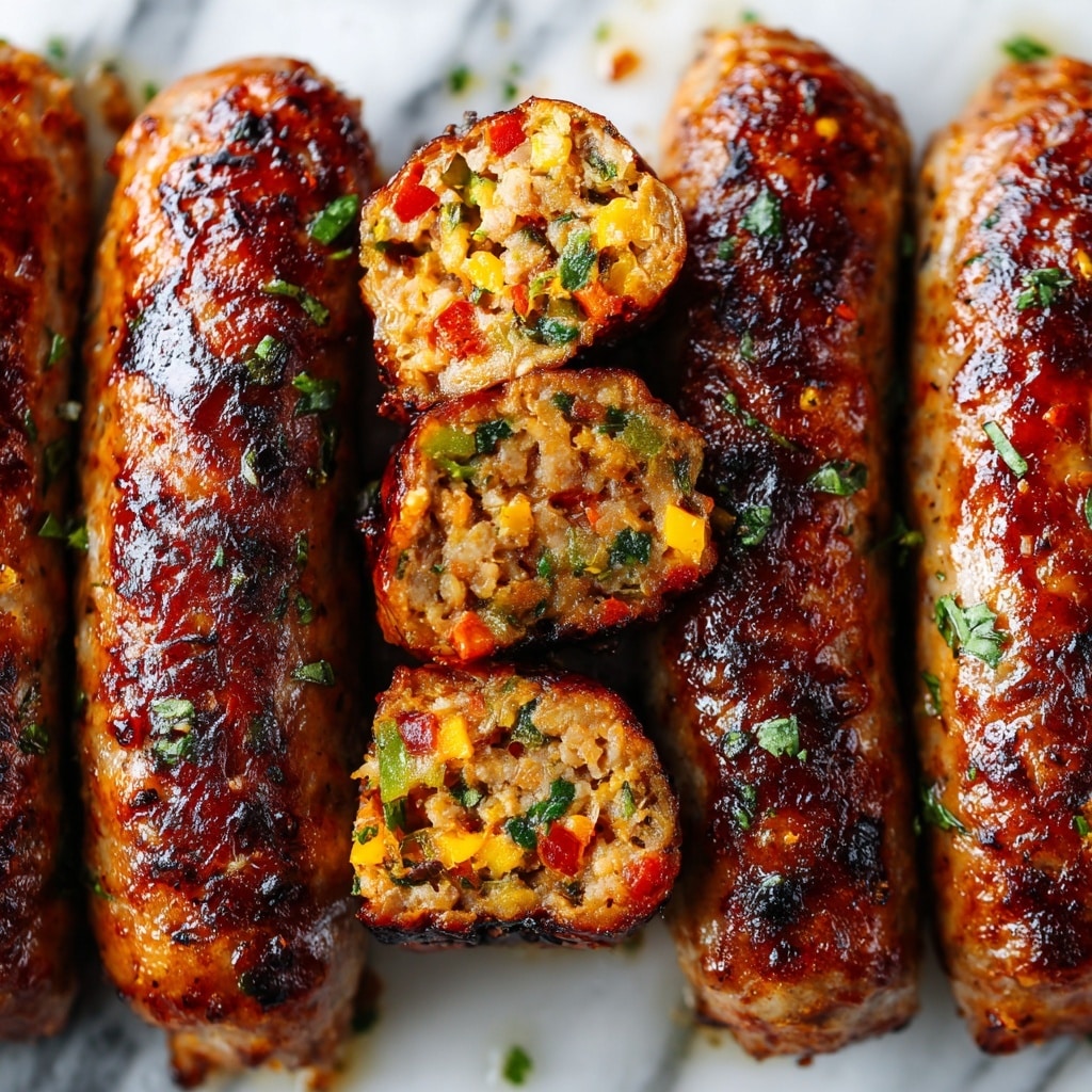 Roasted Red Pepper and Jalapeño Summer Sausage Recipe - Recipe Image