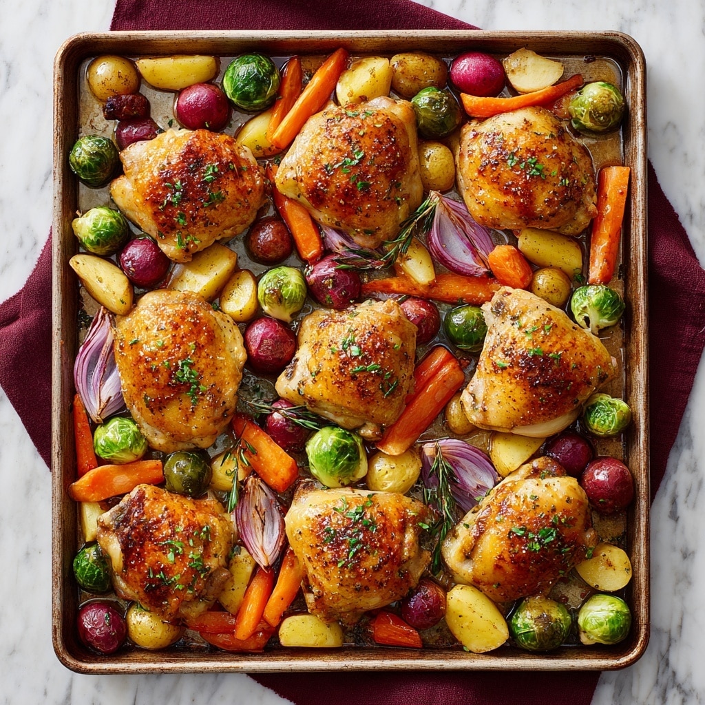 One-Pan Herb Roasted Vegetables & Chicken Recipe - Recipe Image