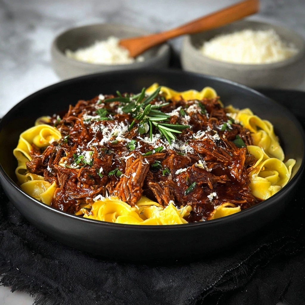 Short Rib Ragu with Pasta and Parmesan Recipe - Recipe Image