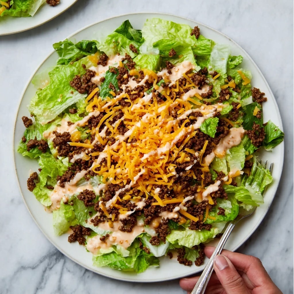 Keto Big Mac Salad Recipe - Recipe Image