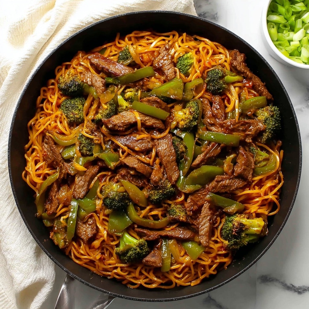 Sticky Beef Noodles Recipe - Recipe Image