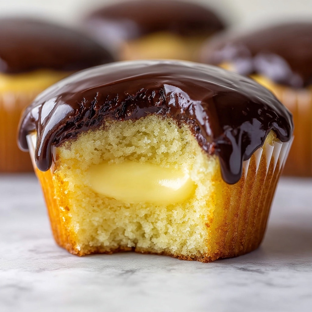 Boston Cream Pie Cupcakes Recipe - Recipe Image