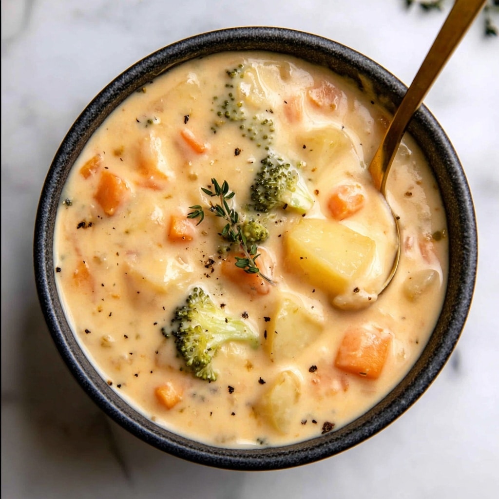 Broccoli Potato Cheese Soup Recipe - Recipe Image