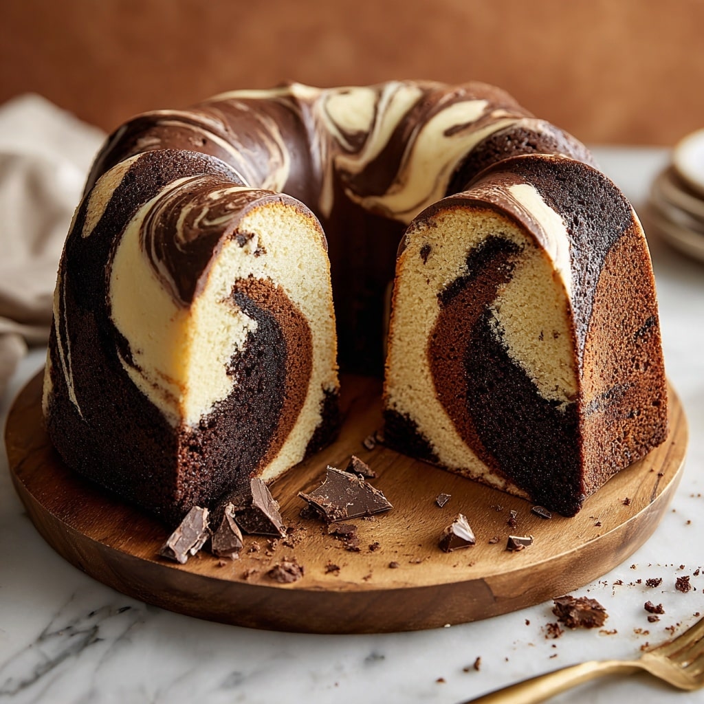 Double Chocolate Ricotta Marble Cake Recipe - Recipe Image