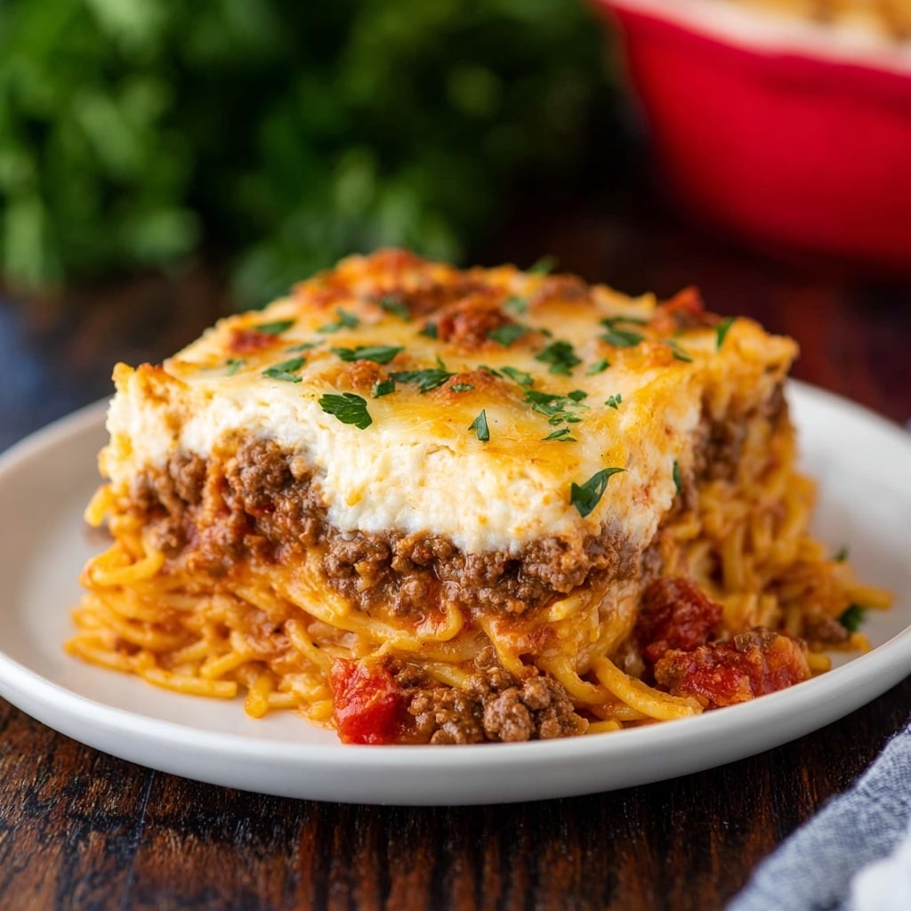 Million Dollar Spaghetti Casserole Recipe - Recipe Image