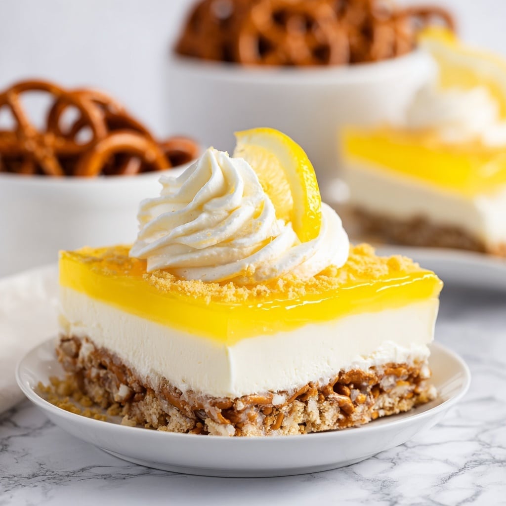 Lemon Pretzel Dessert Recipe - Recipe Image