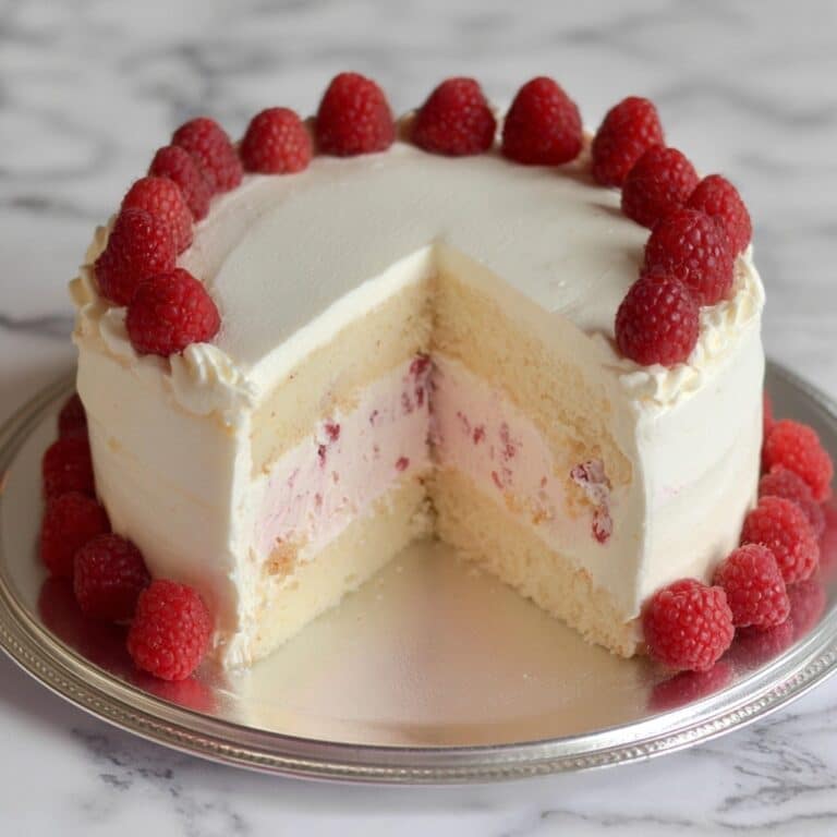 Raspberry Cream Cheese Layer Cake Recipe