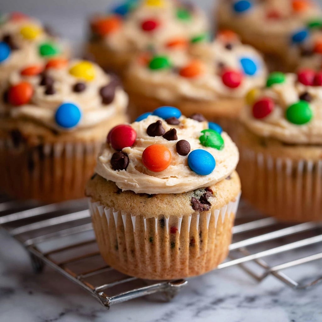 Monster Cookie Dough Cupcakes Recipe - Recipe Image