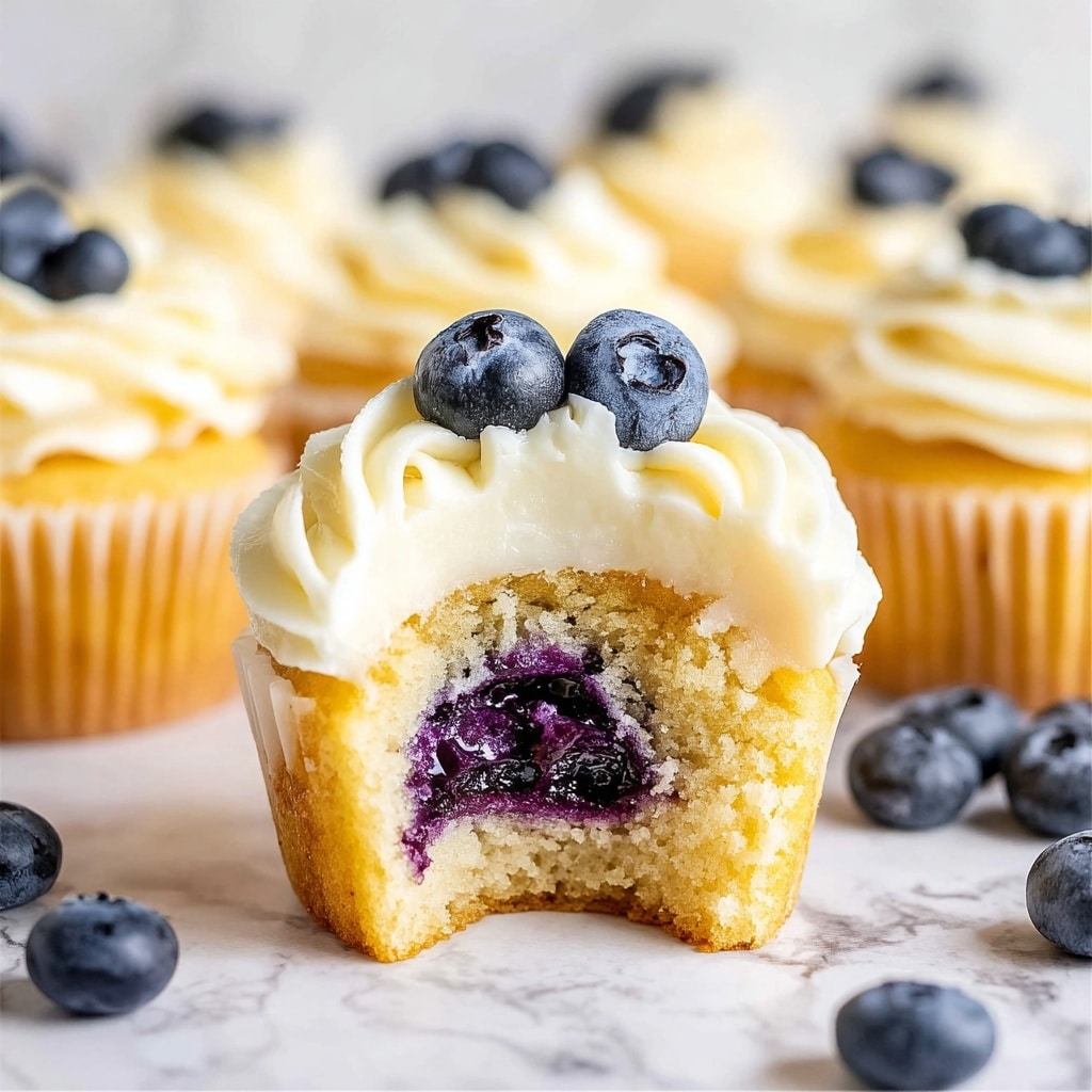 Lemon Blueberry Cupcakes Recipe - Recipe Image