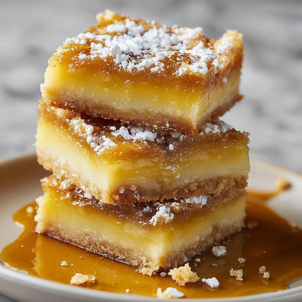 Salted Caramel Gooey Butter Bars Recipe - Recipe Image