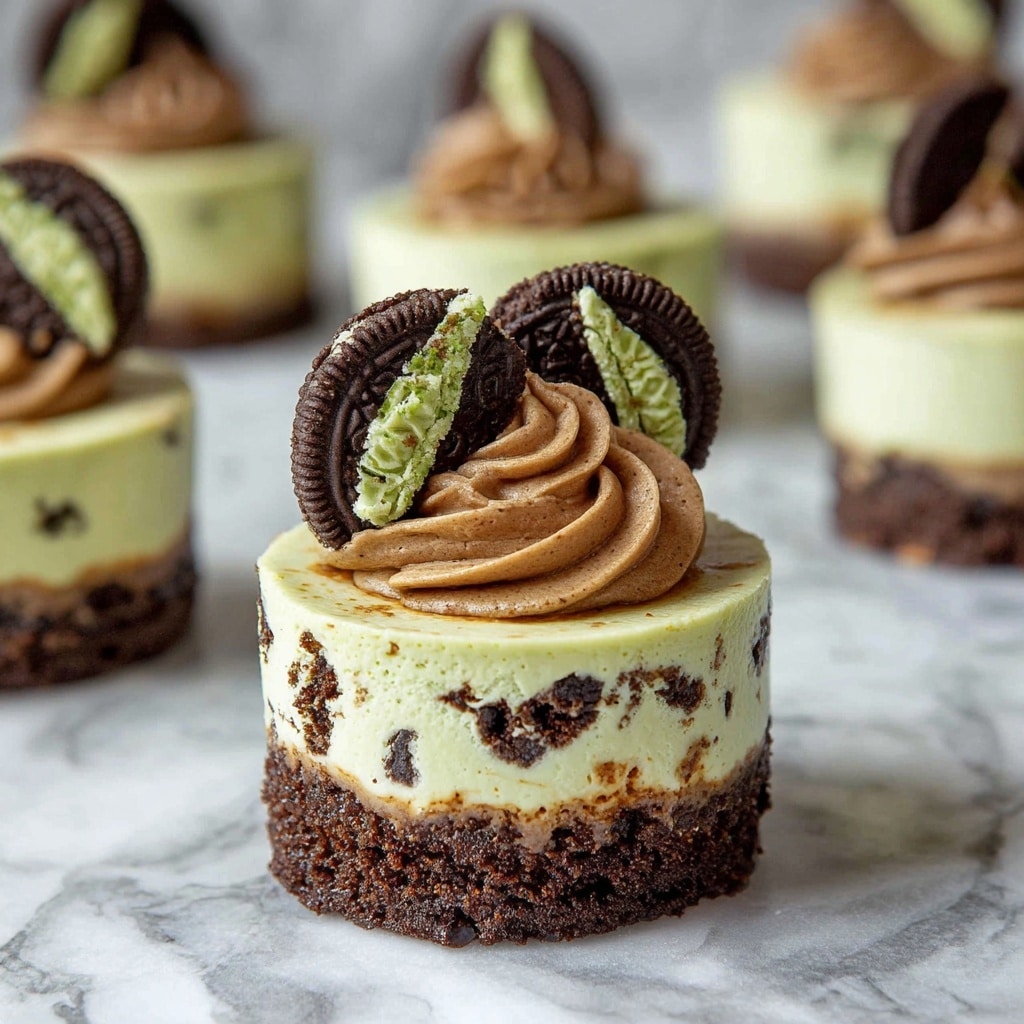 Mini Mint Cheesecakes Recipe - Recipe Image