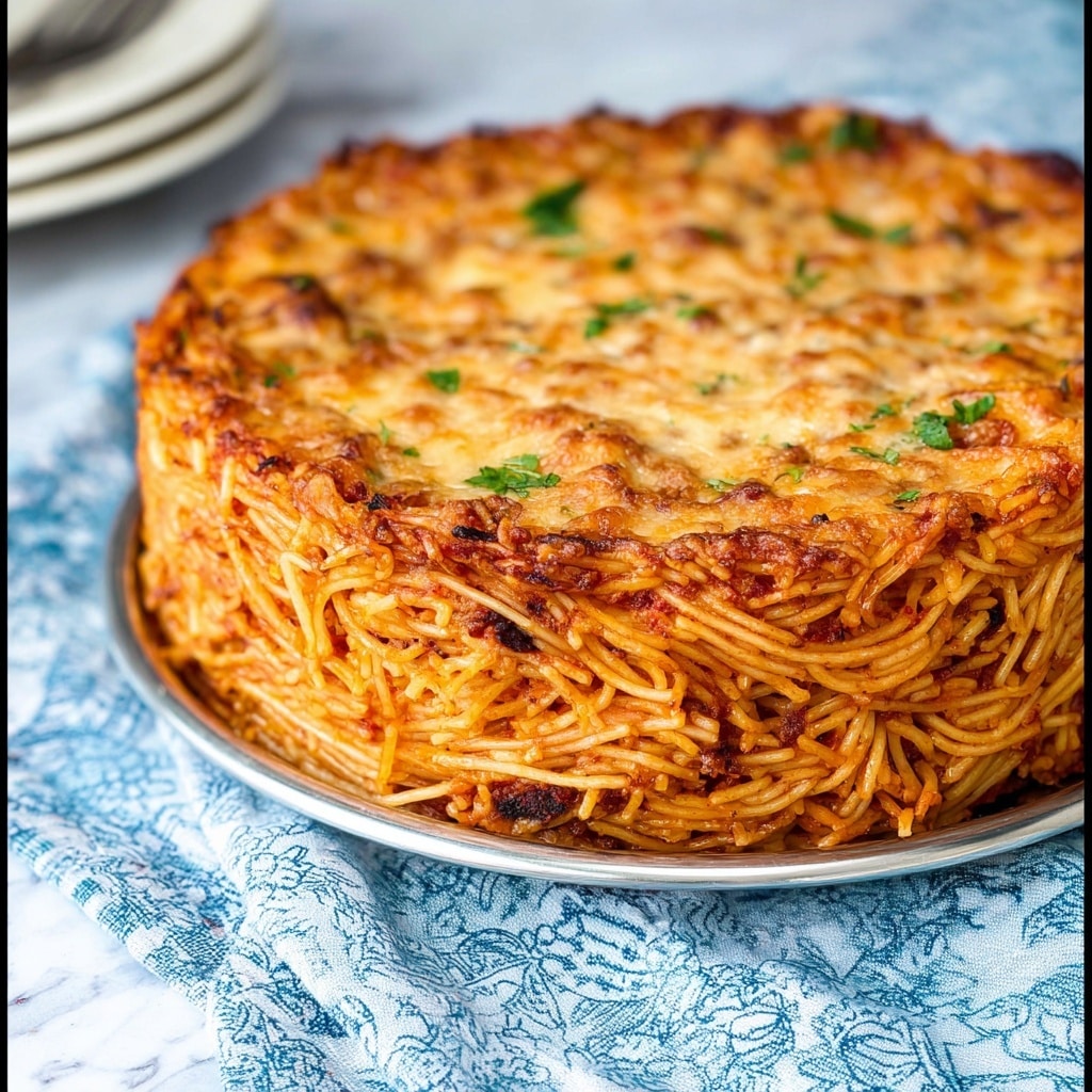 Spaghetti Pie Recipe - Recipe Image