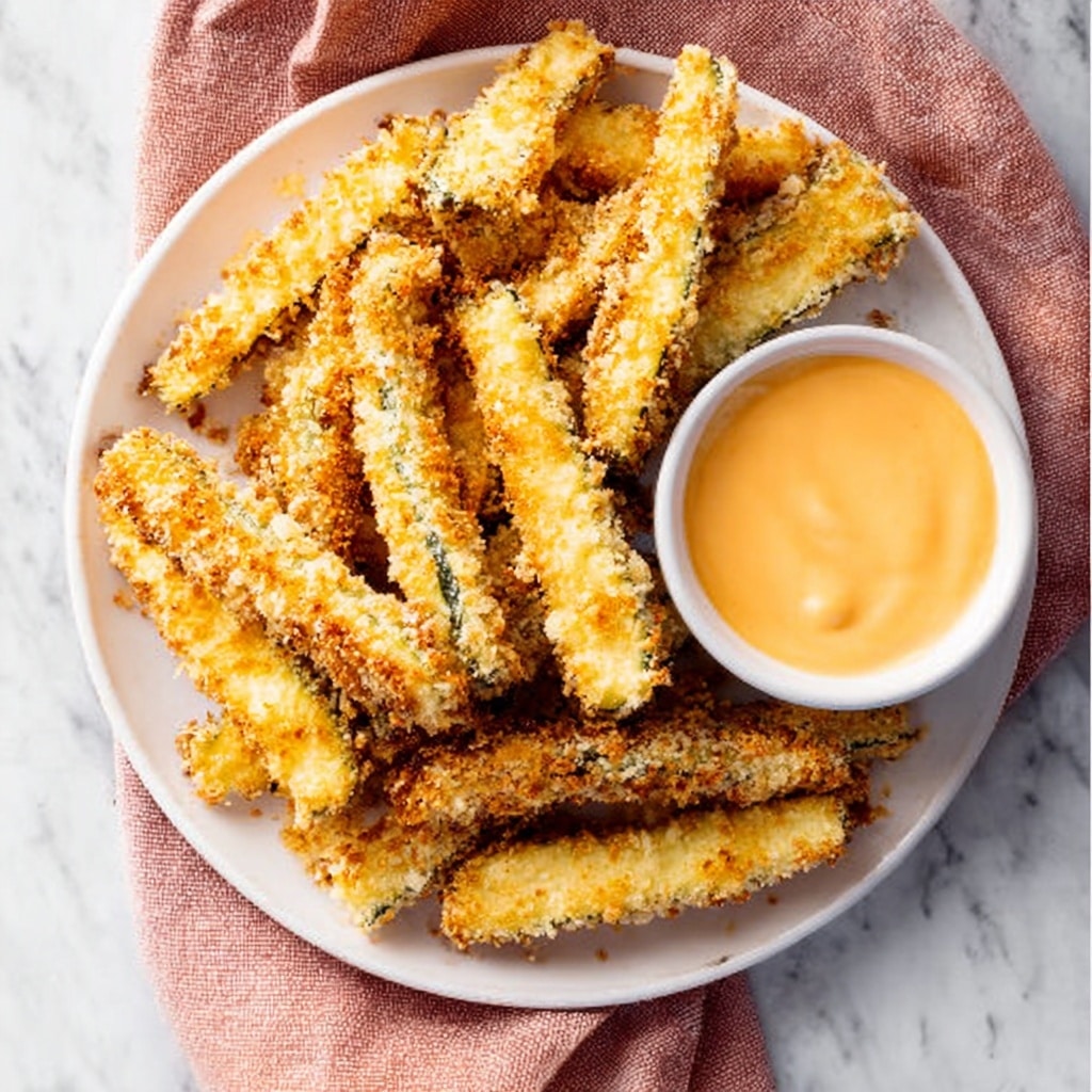 Crispy Air Fryer Parmesan Zucchini Fries Recipe - Recipe Image